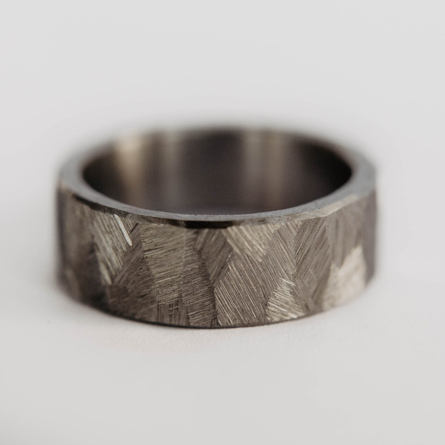 Distressed Tungsten Wedding Band