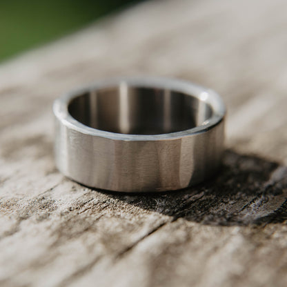 Hammered Tungsten Wedding Band