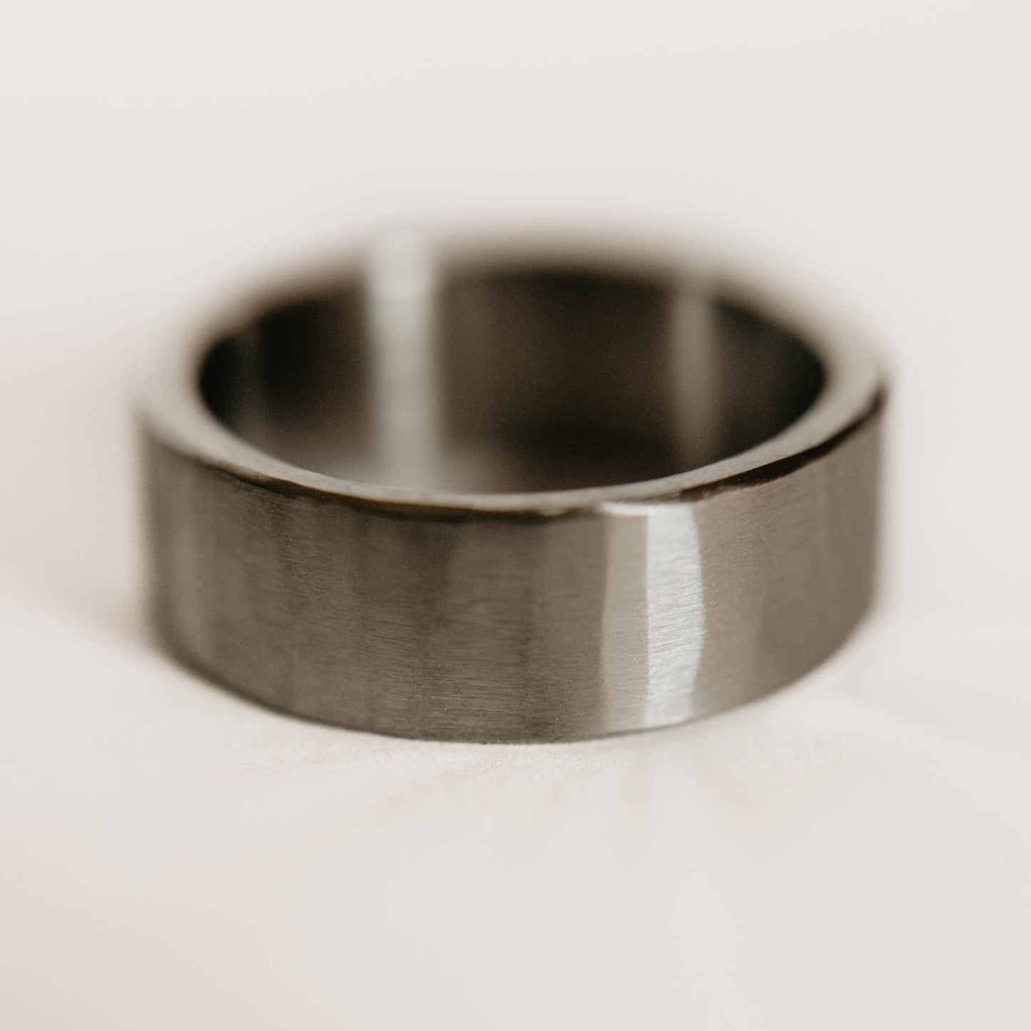 Hammered Tungsten Wedding Band